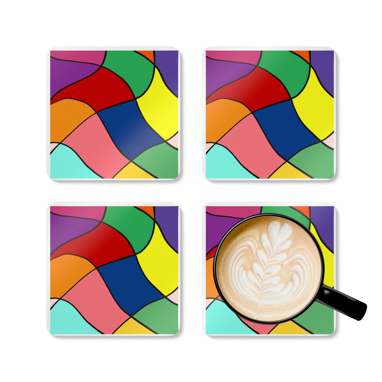 Wavy Color Coaster Set