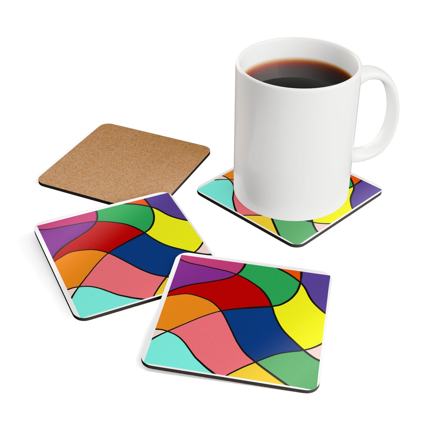 Wavy Color Coaster Set