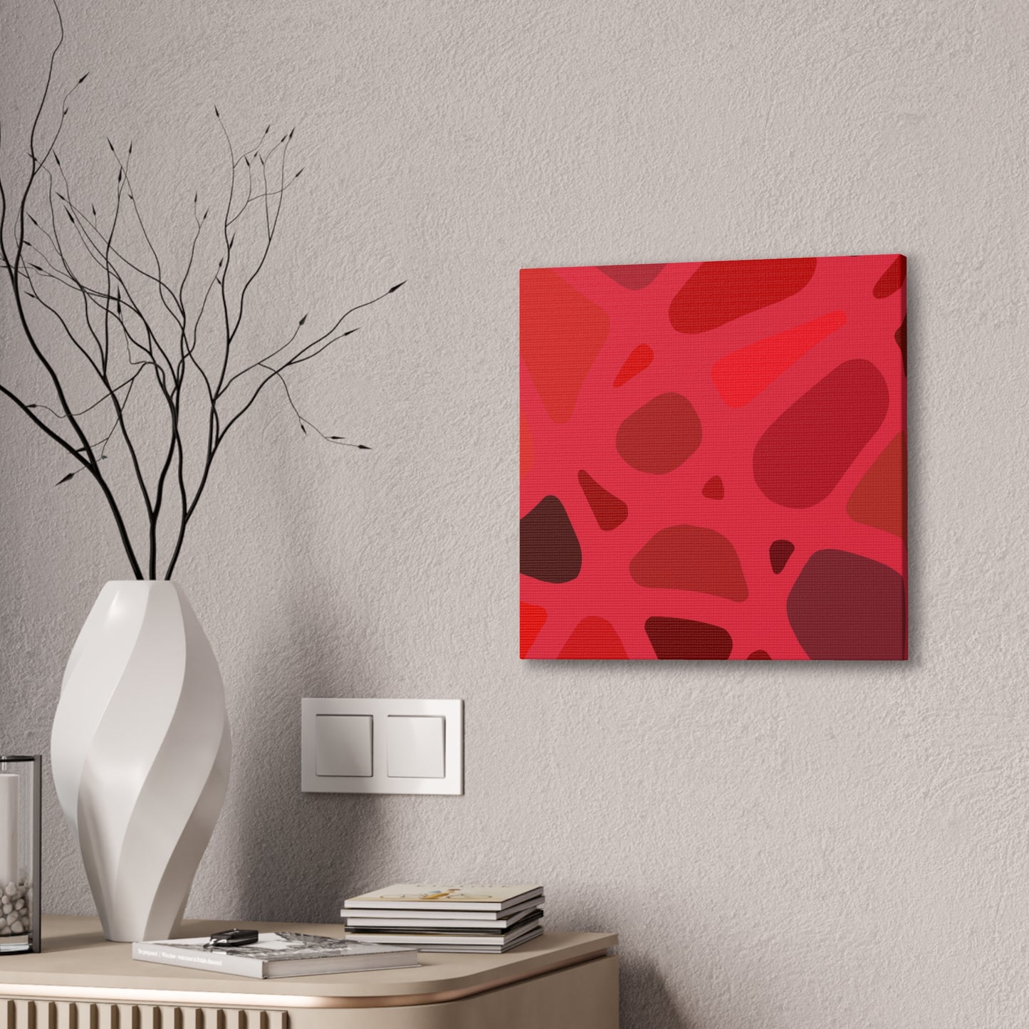 22 Reds Square Canvas