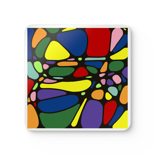 Colorful Geometric Coaster Set