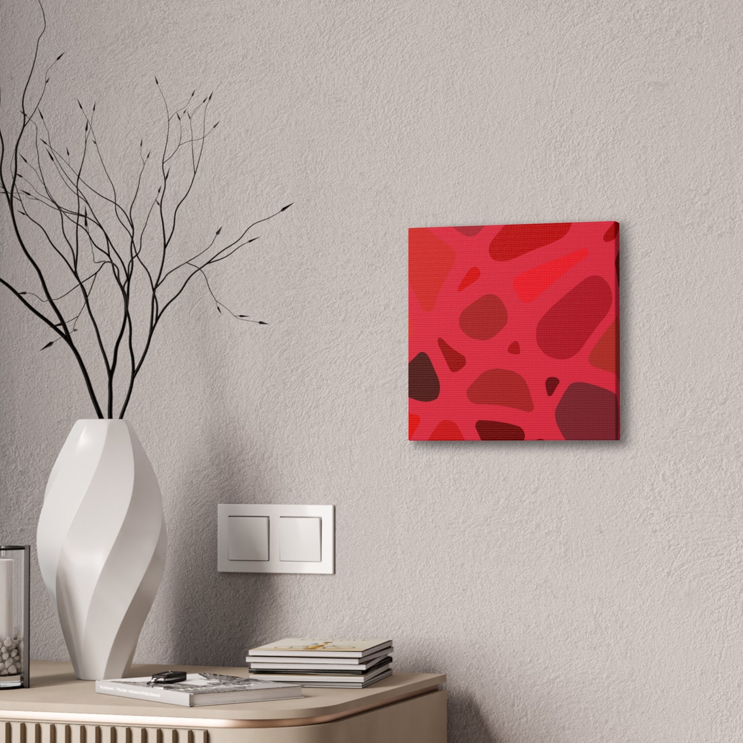 22 Reds Square Canvas