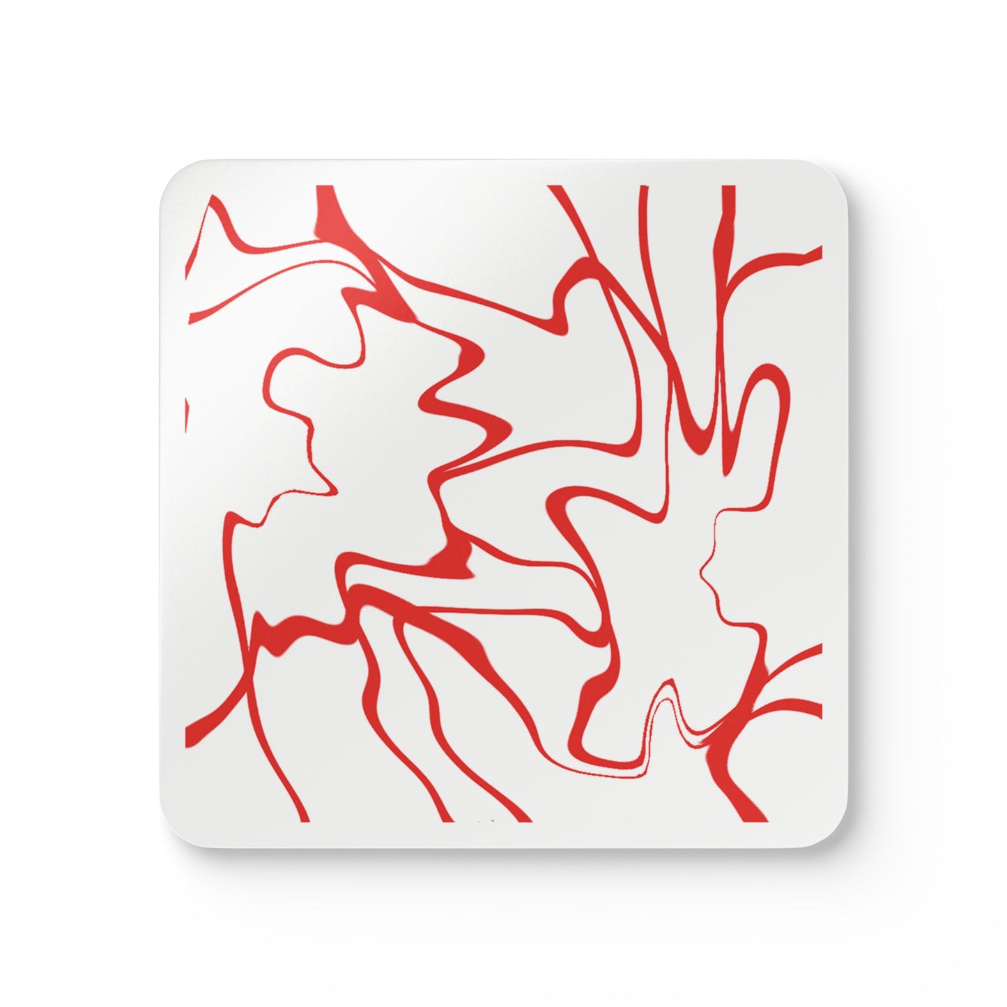 Red Lines Coaster Set