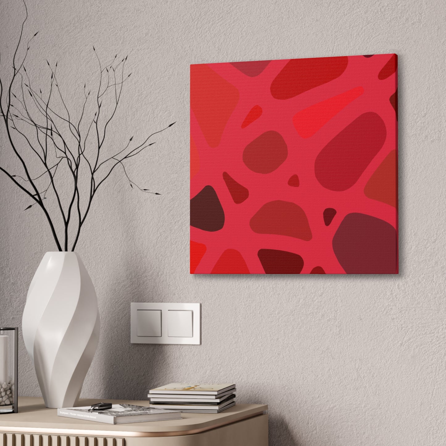 22 Reds Square Canvas