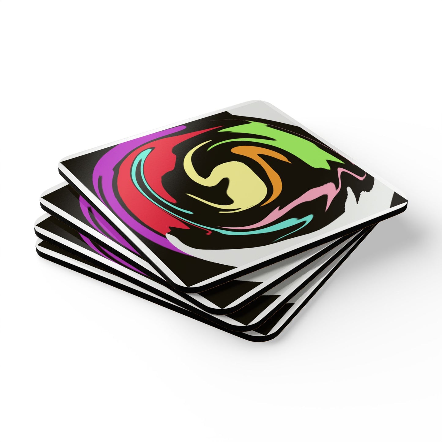 Color Swirl Coaster Set