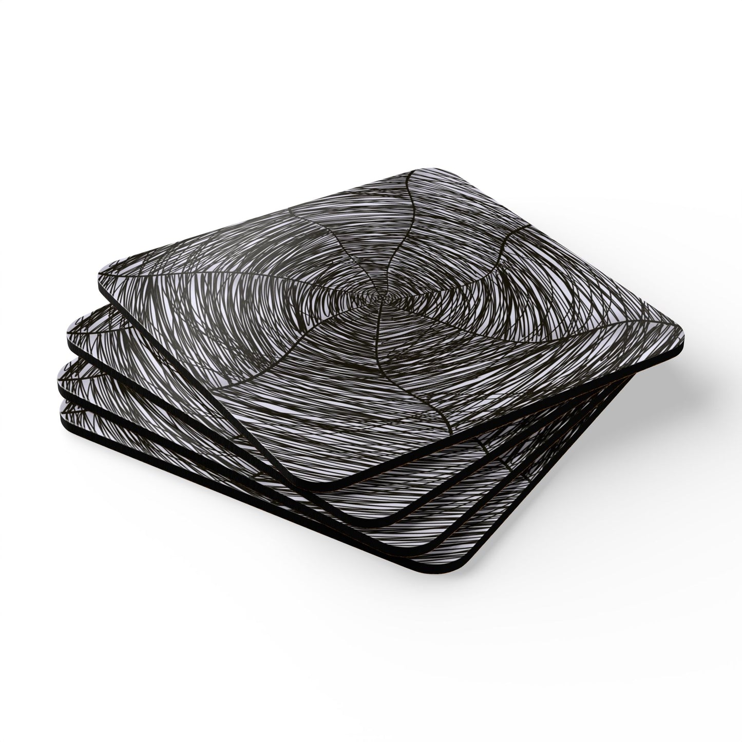 B&W Webs Coaster Set