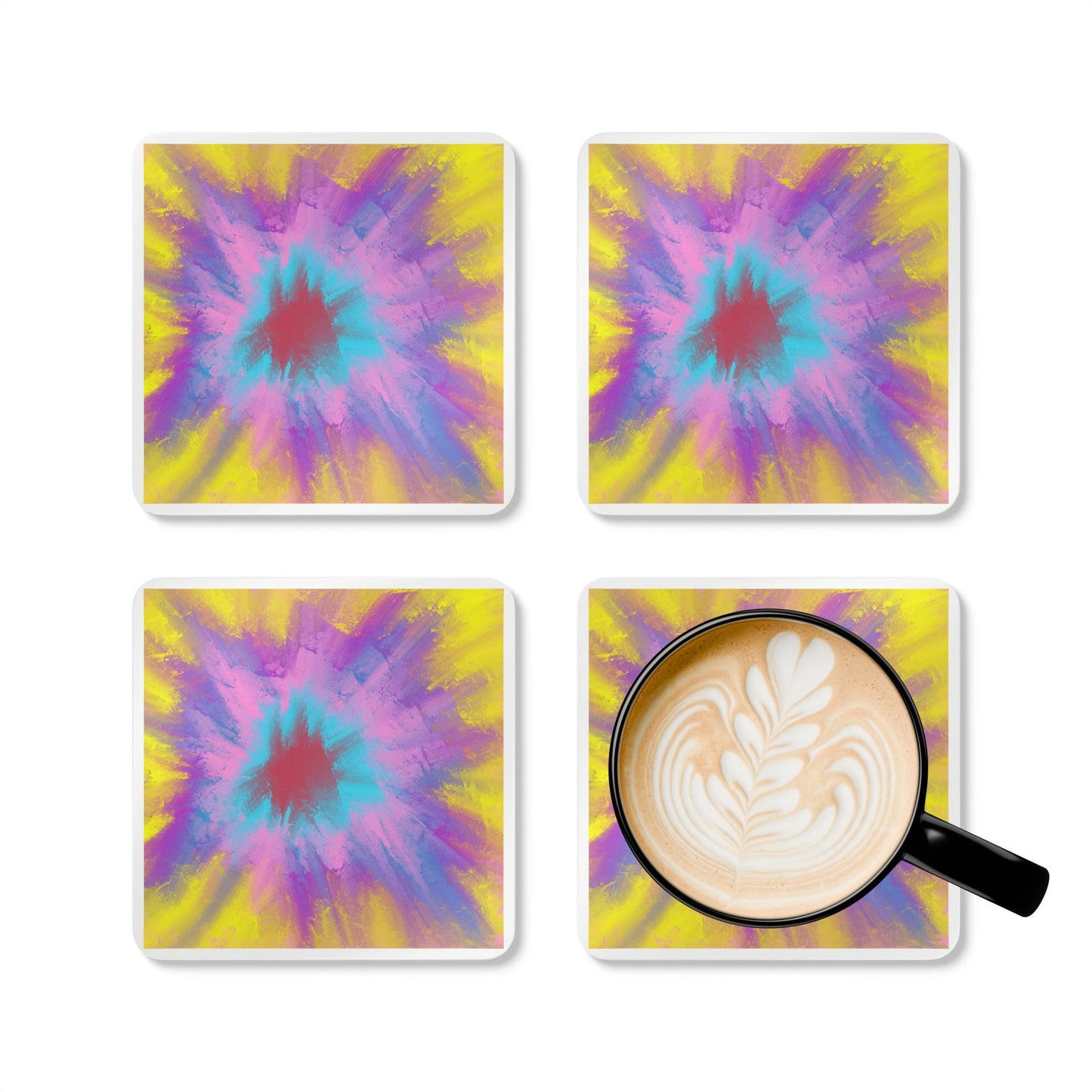 Tie Dye Explosion Coaster Set