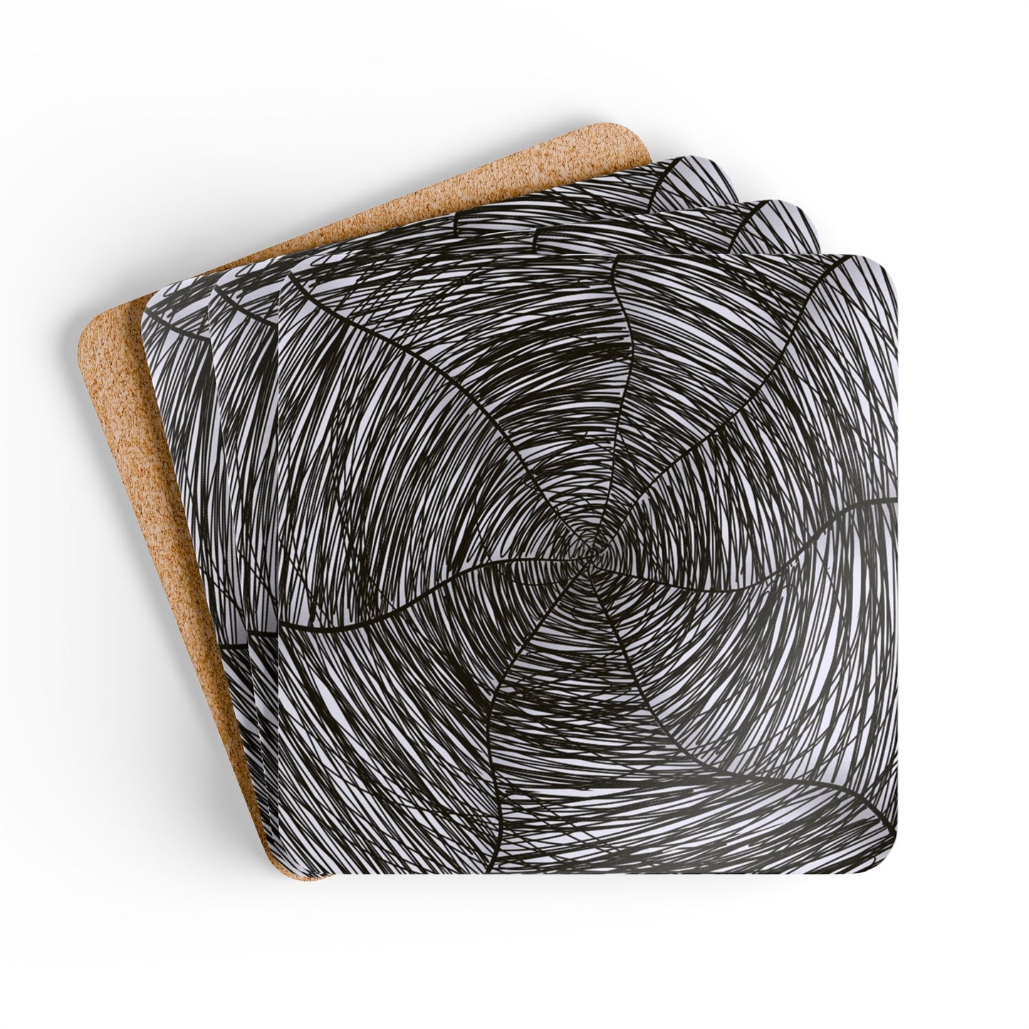 B&W Webs Coaster Set