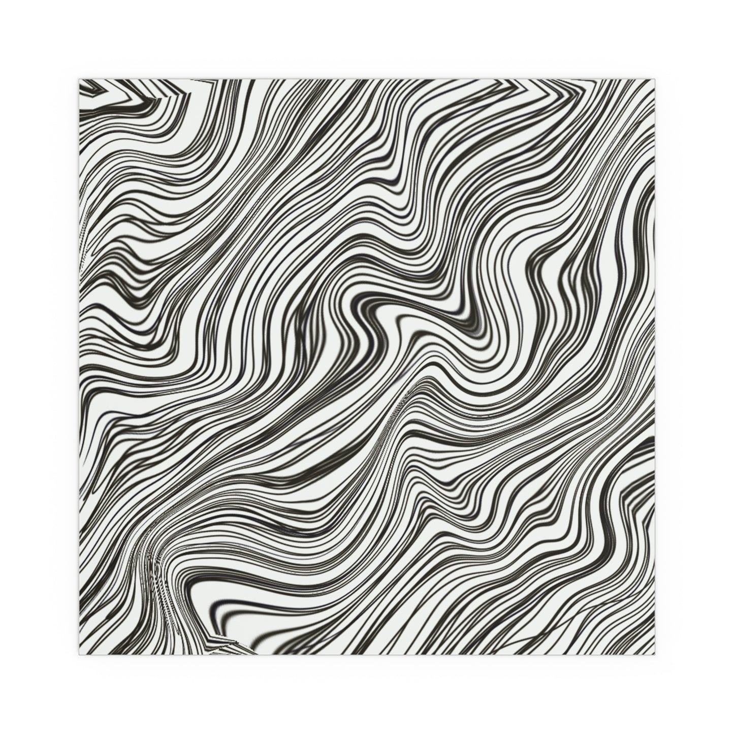 BW Marble Silk Poster