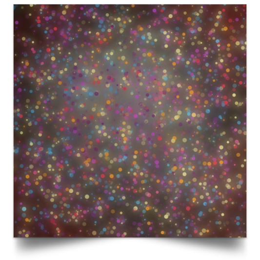 Glitter Satin Square Poster