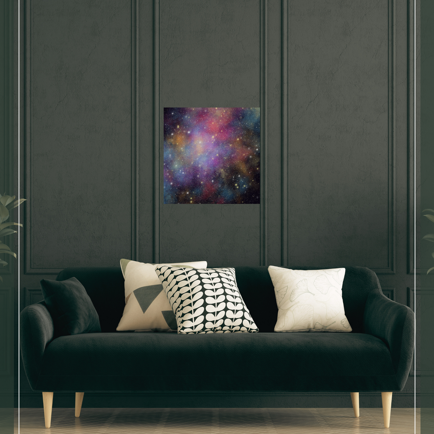 Galaxy Satin Square Poster