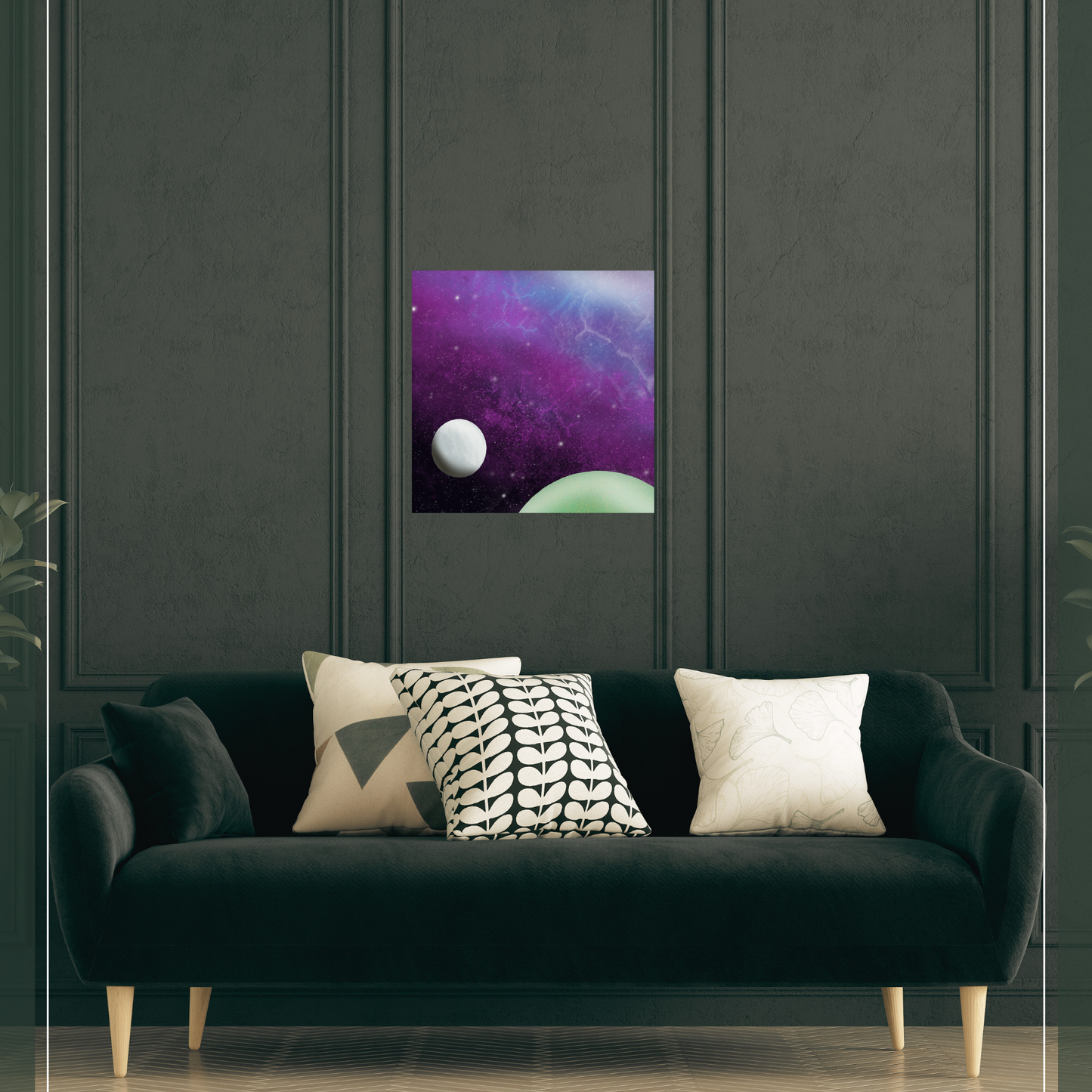 Moonrise Satin Square Poster