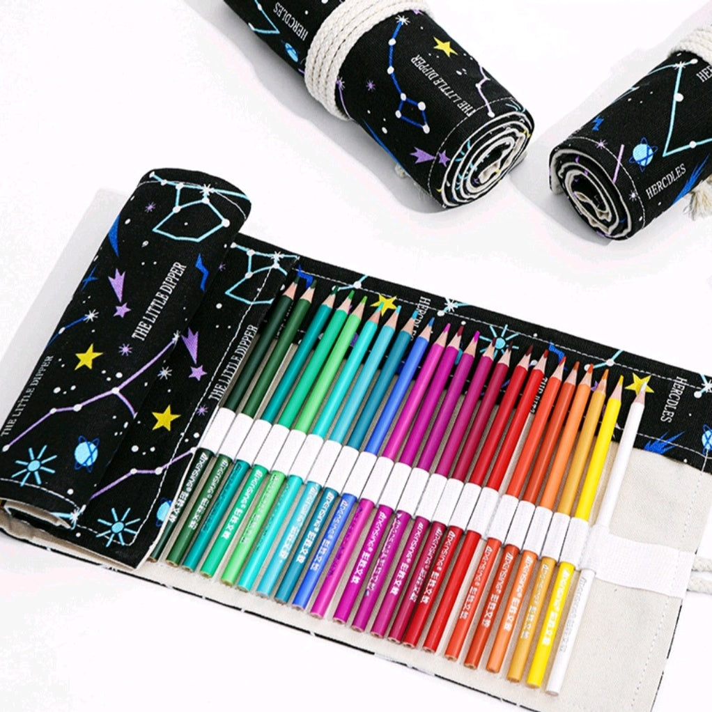 Canvas Night Sky Pencil Bag