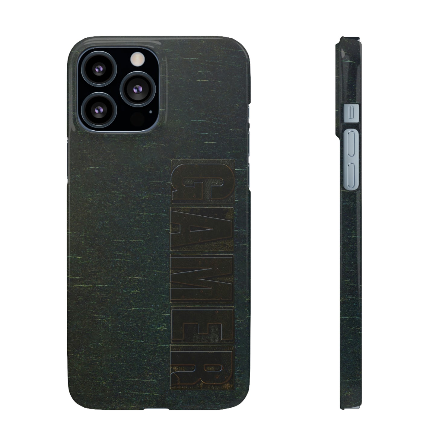 Gamer Glitch Design Snap Phone Case