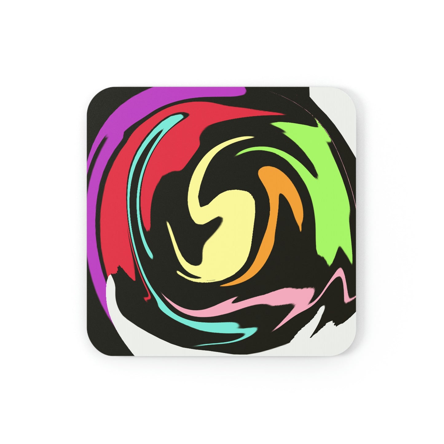 Color Swirl Coaster Set