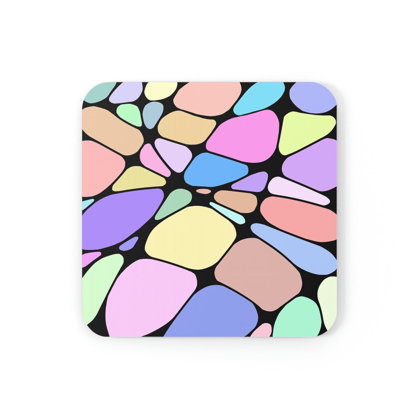 Pastel Geometric Coaster Set