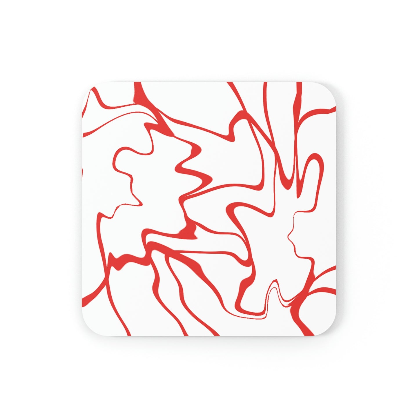 Red Lines Coaster Set