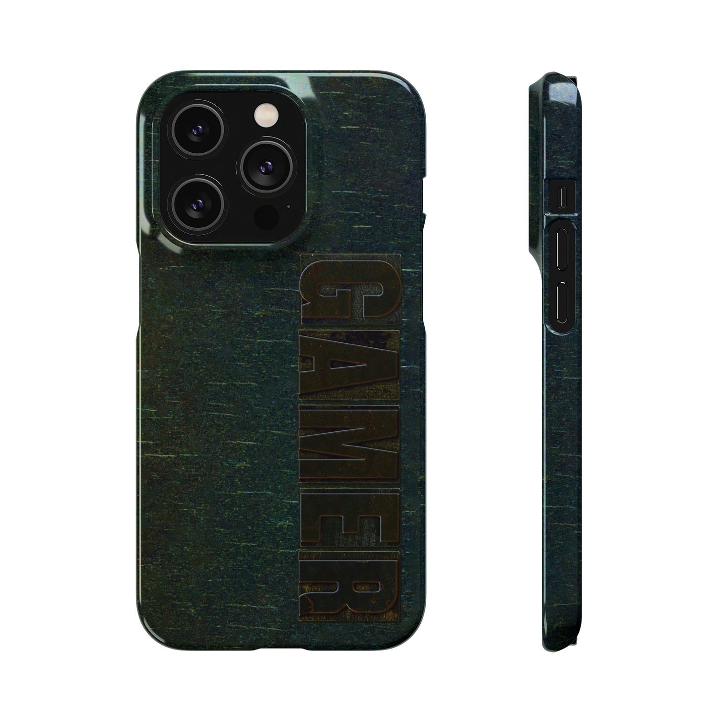 Gamer Glitch Design Snap Phone Case