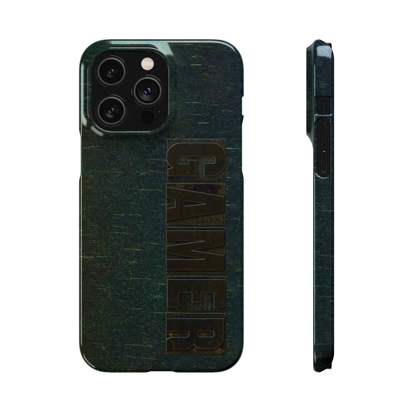 Gamer Glitch Design Snap Phone Case