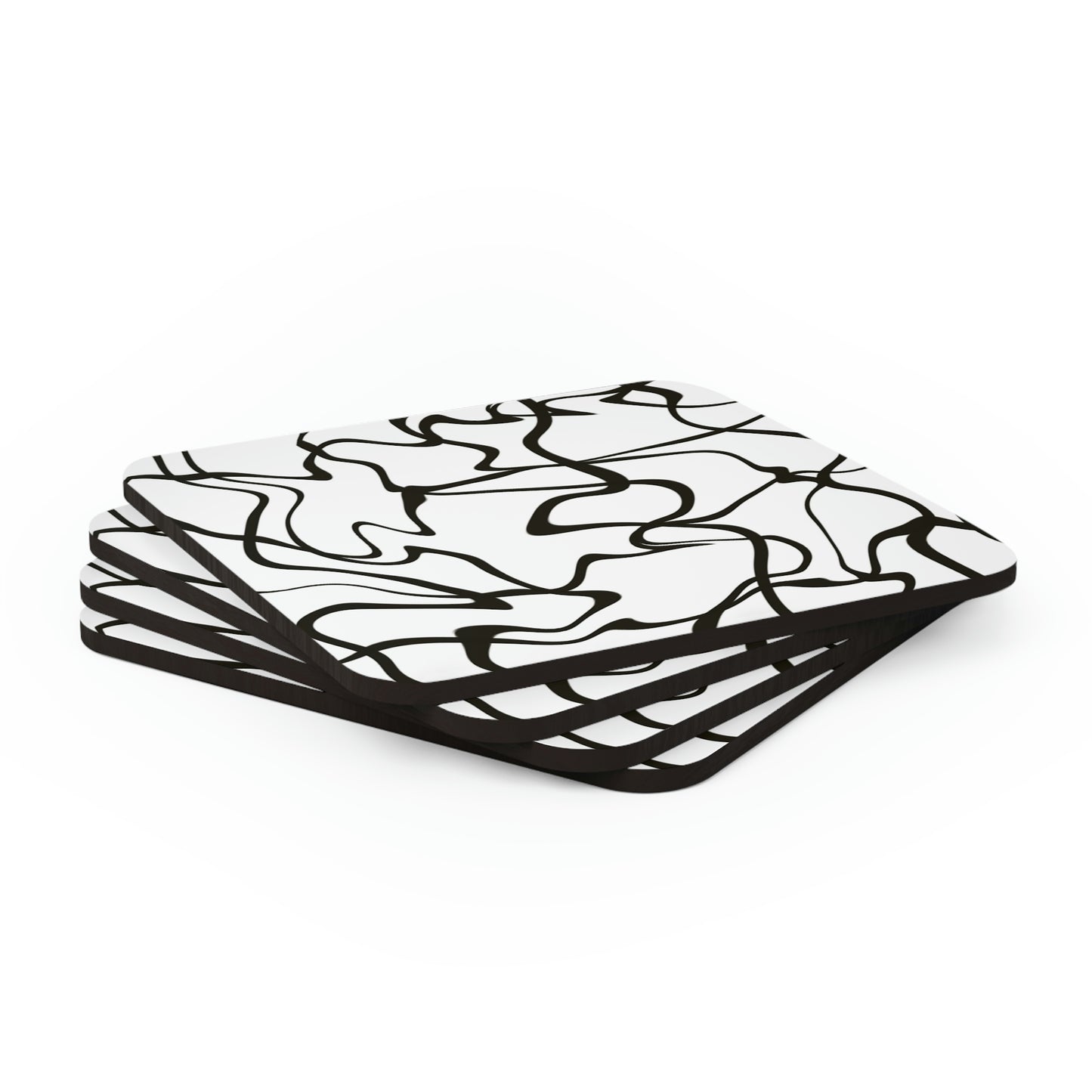 Black Lines Coaster Set