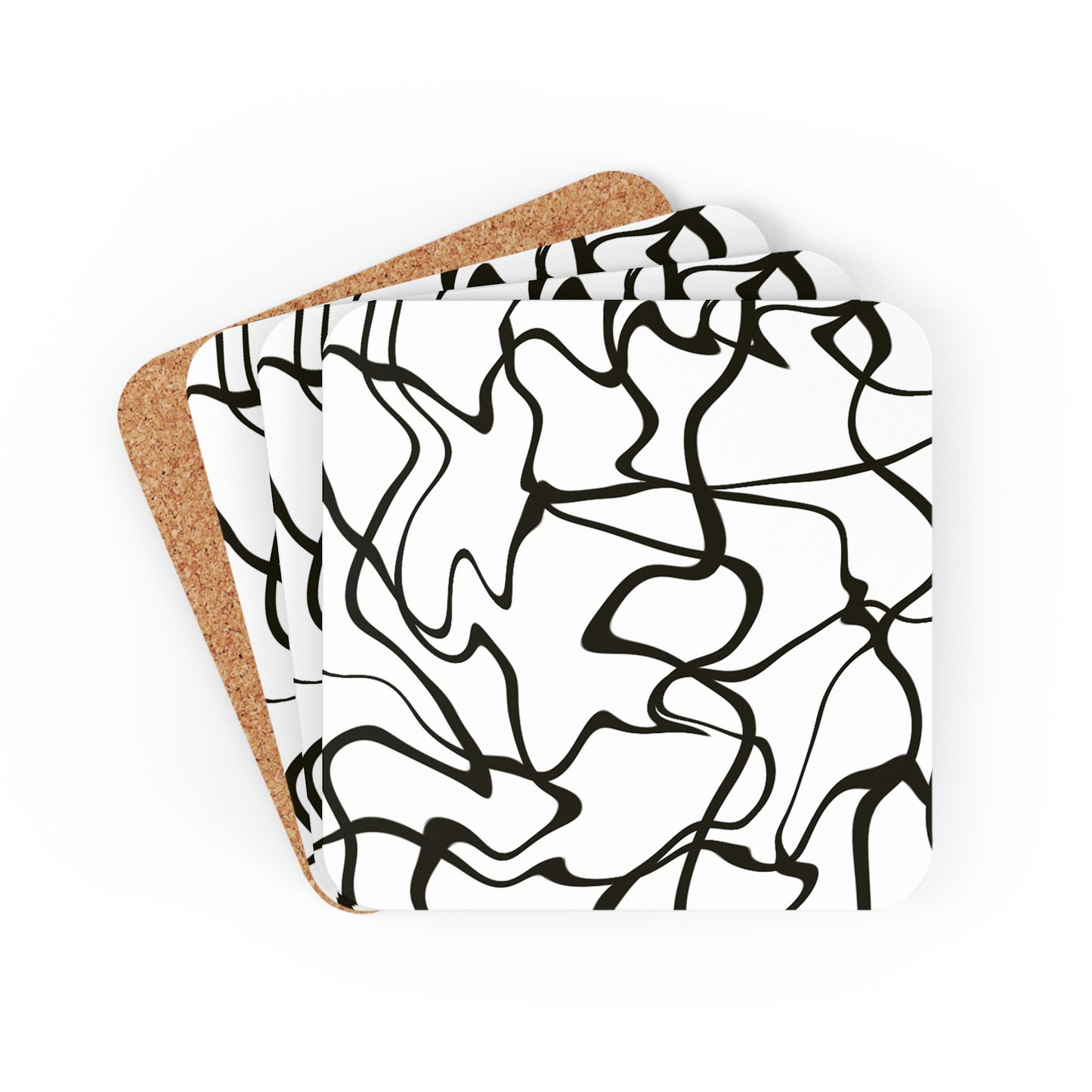 Black Lines Coaster Set