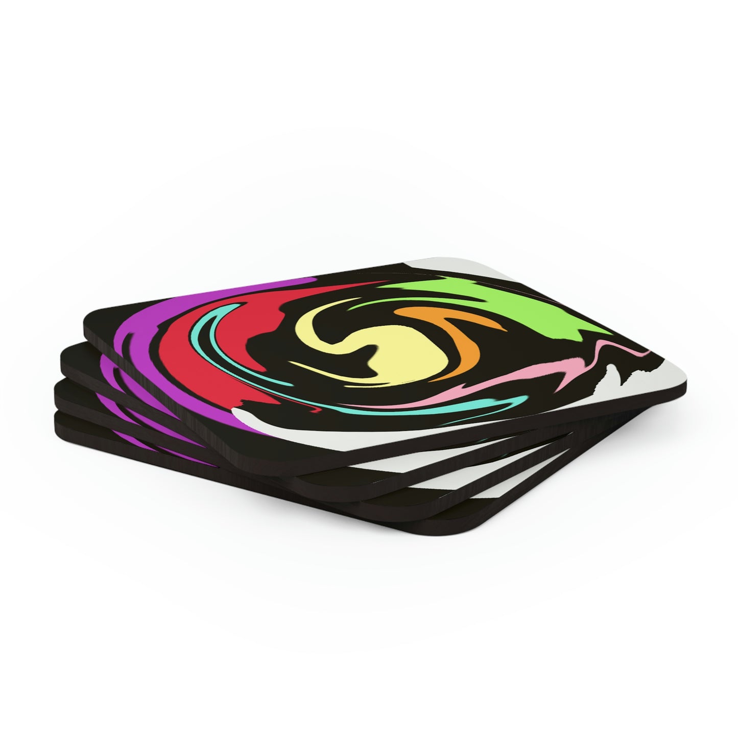 Color Swirl Coaster Set