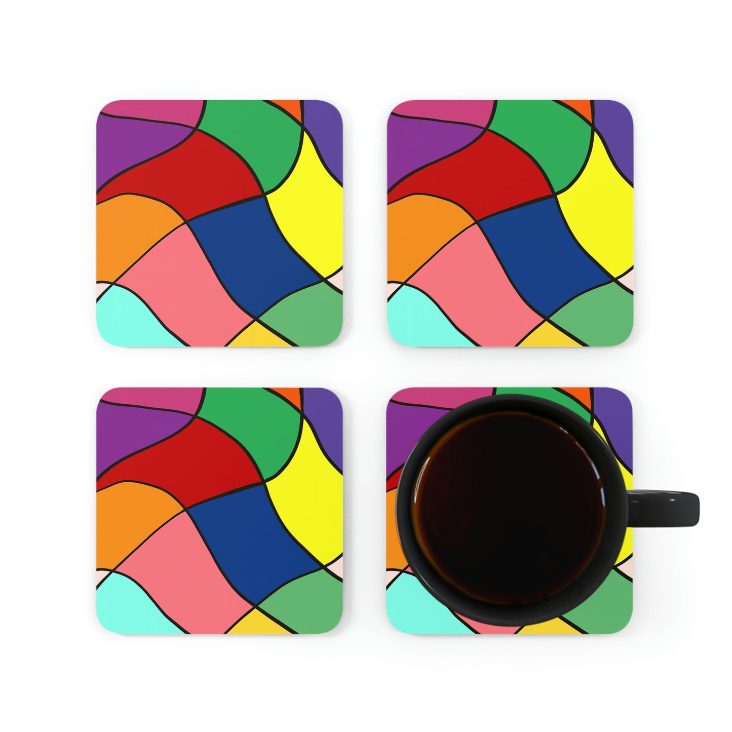 Wavy Color Coaster Set