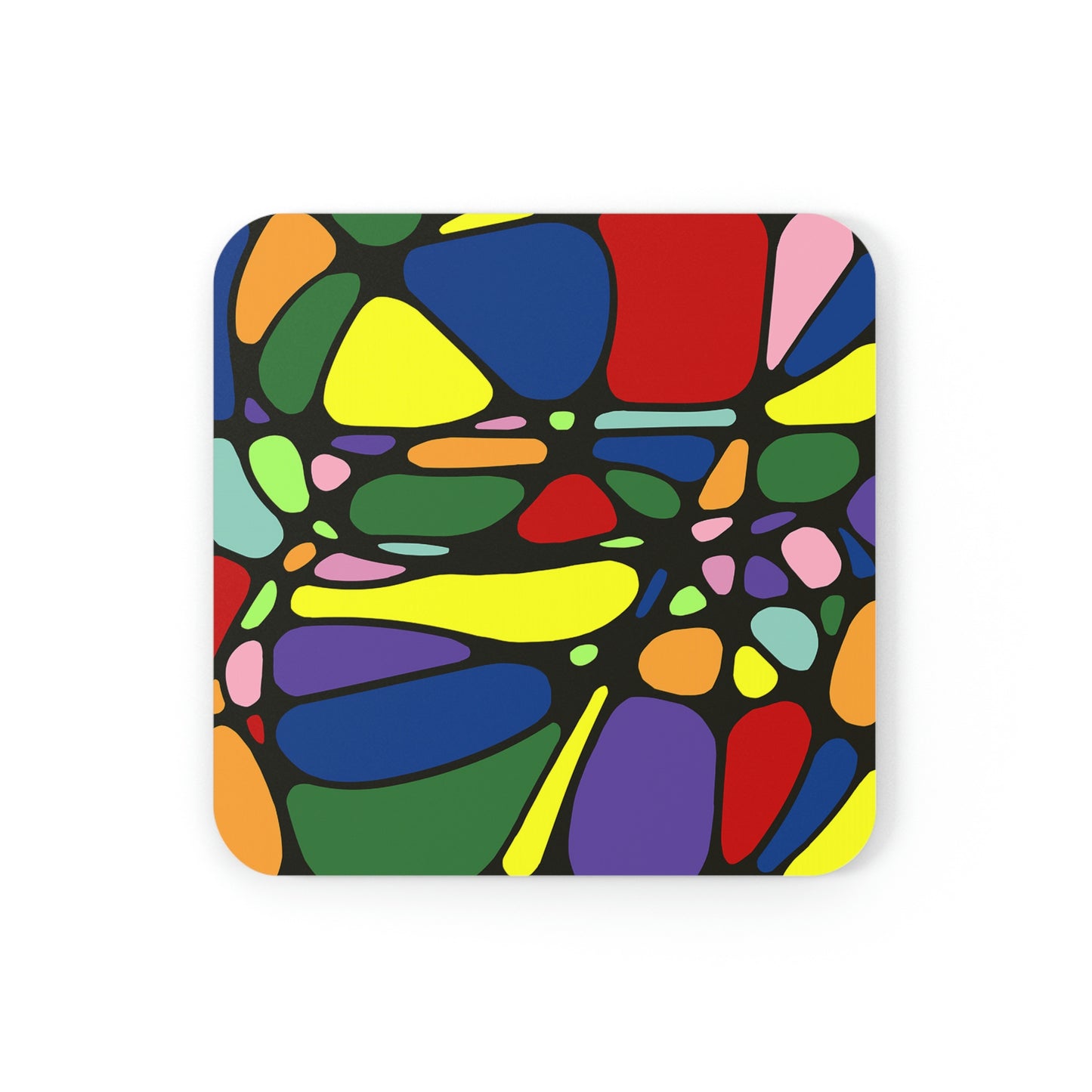 Colorful Geometric Coaster Set